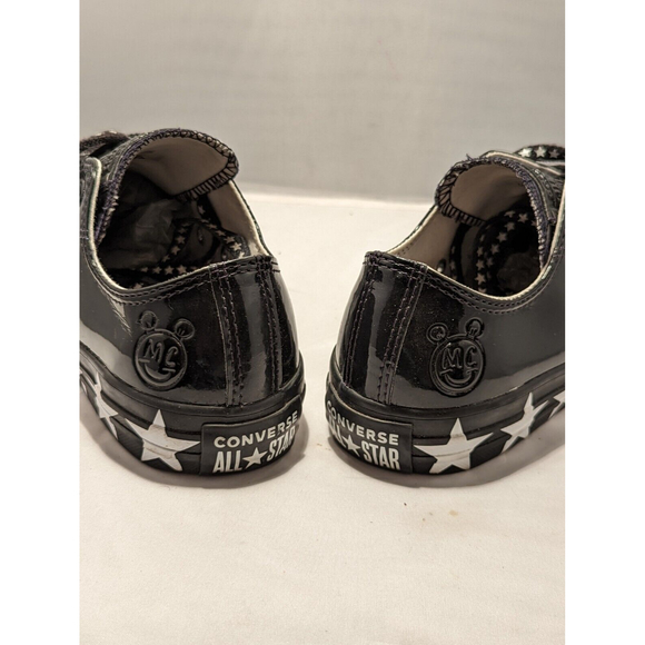Converse Chuck Taylor Miley Cyrus Black Patent “Mickey “Low Top 6.5 Women Shoes - Picture 4 of 10